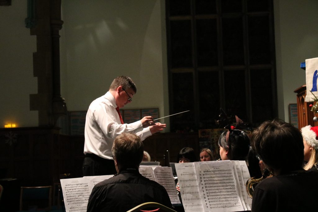 Andrew Crawford conducting Leeds Concert Band